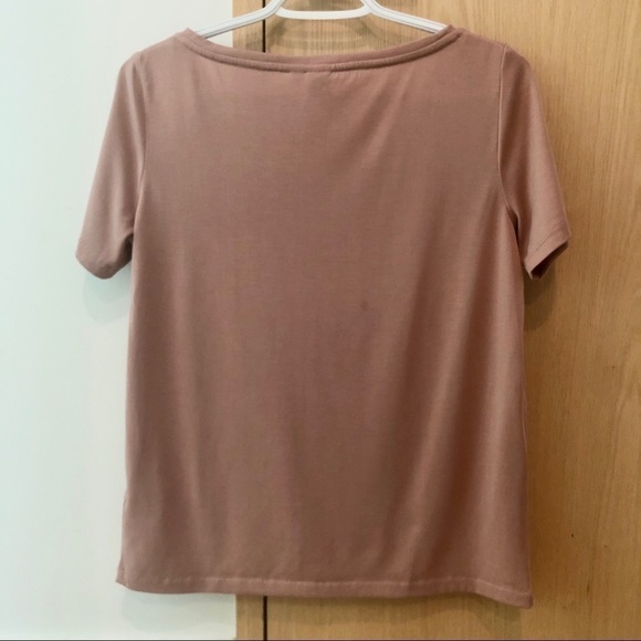 TWIK by Simons PINK V-NECK TEE - XS - Picture 3 of 9